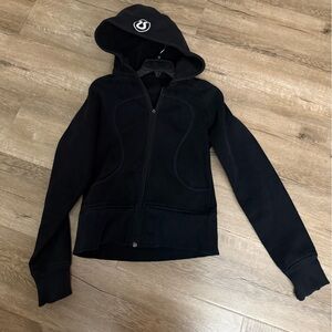 lululemon athletica Black Hoodie Scuba Cotton Jacket